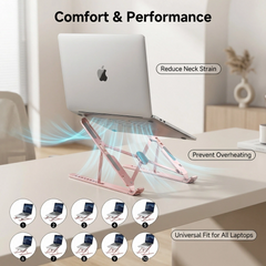 Portable Aluminum Alloy Laptop Cooling Stand