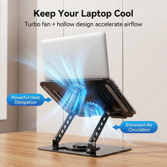 Rotatable Laptop Stand with Cooling Fan