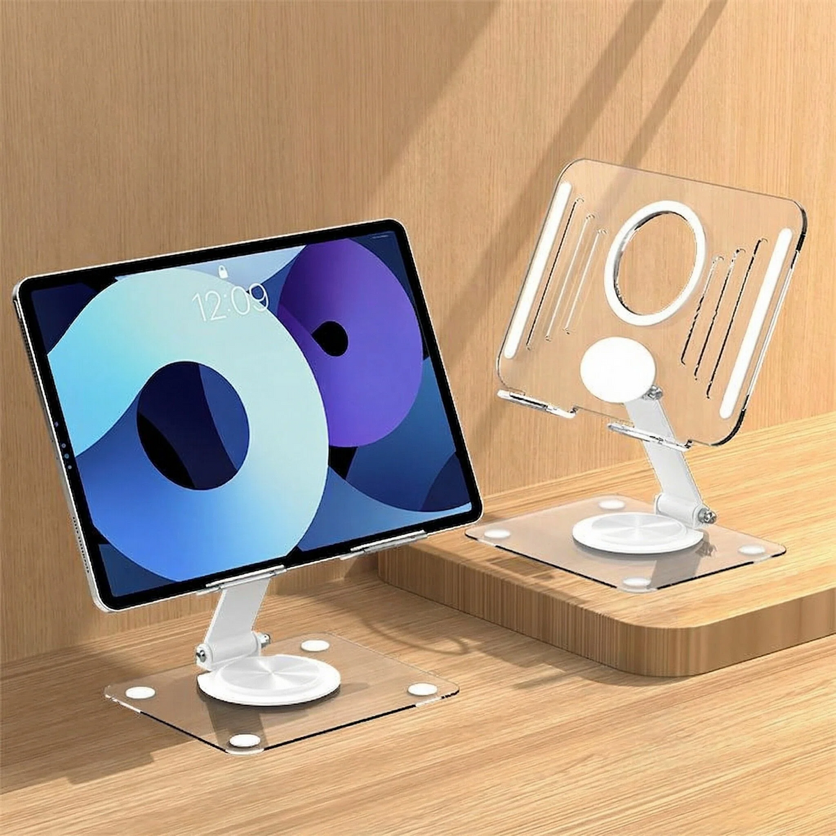 360° Rotatable Metal Acrylic Phone & Tablet Stand