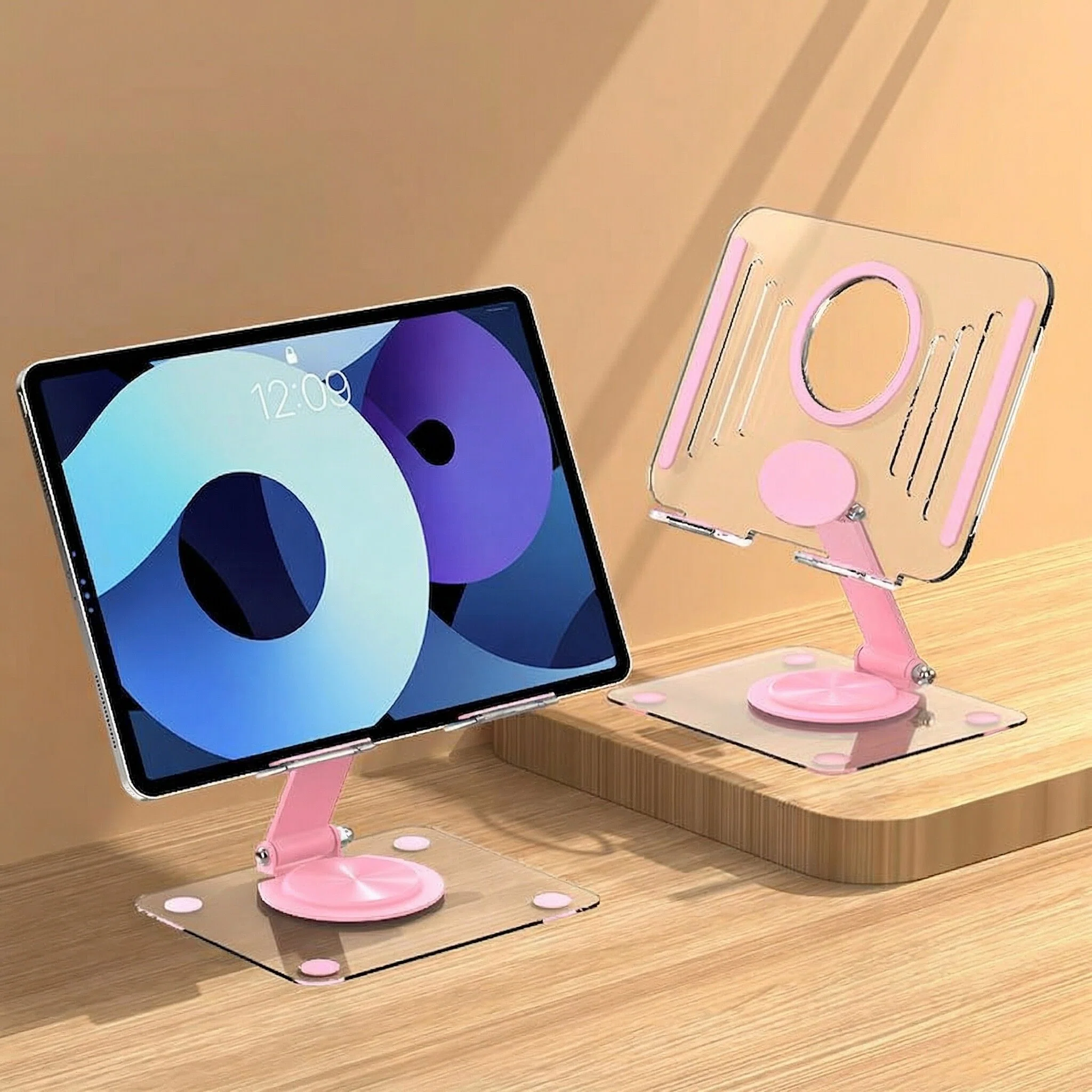 360° Rotatable Metal Acrylic Phone & Tablet Stand