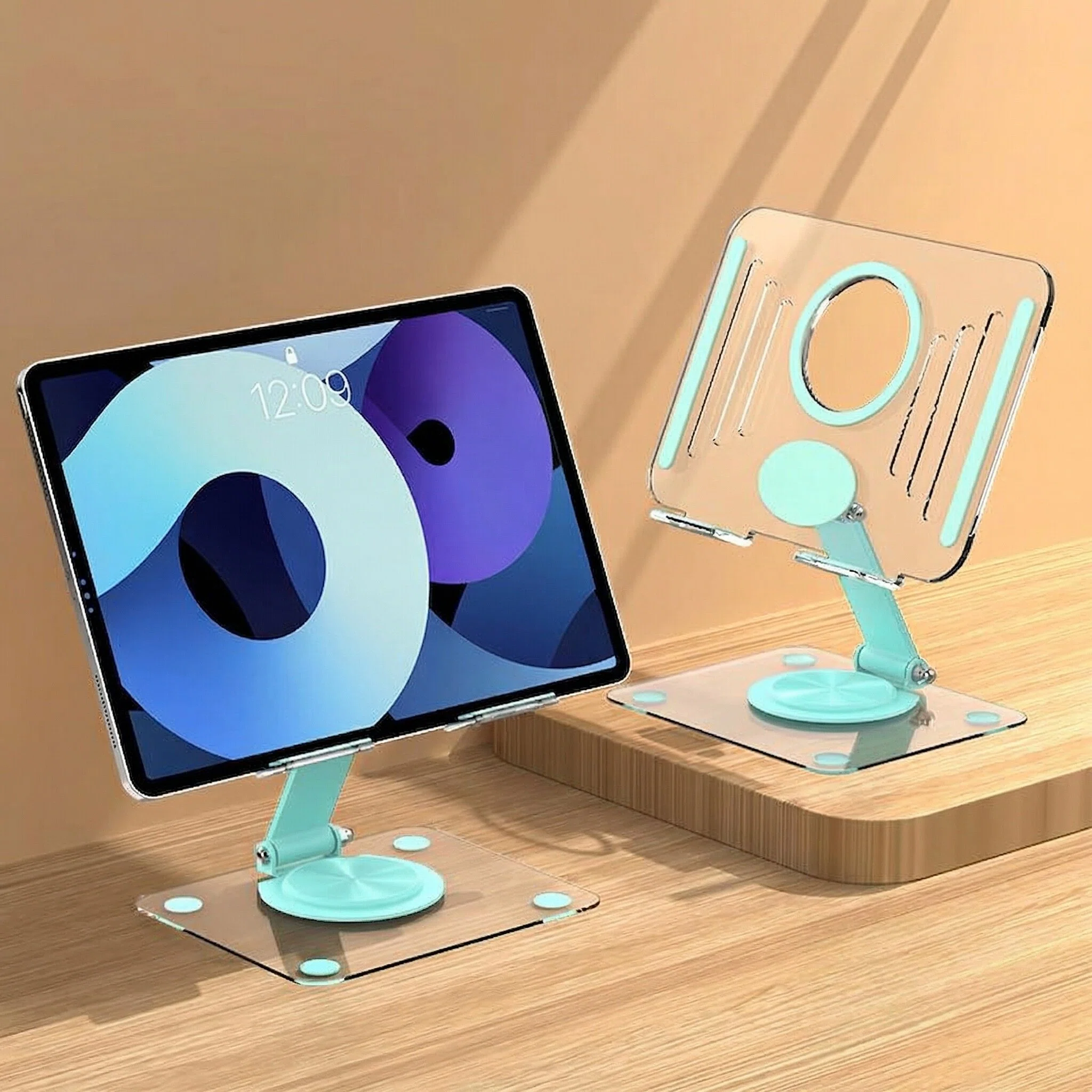 360° Rotatable Metal Acrylic Phone & Tablet Stand