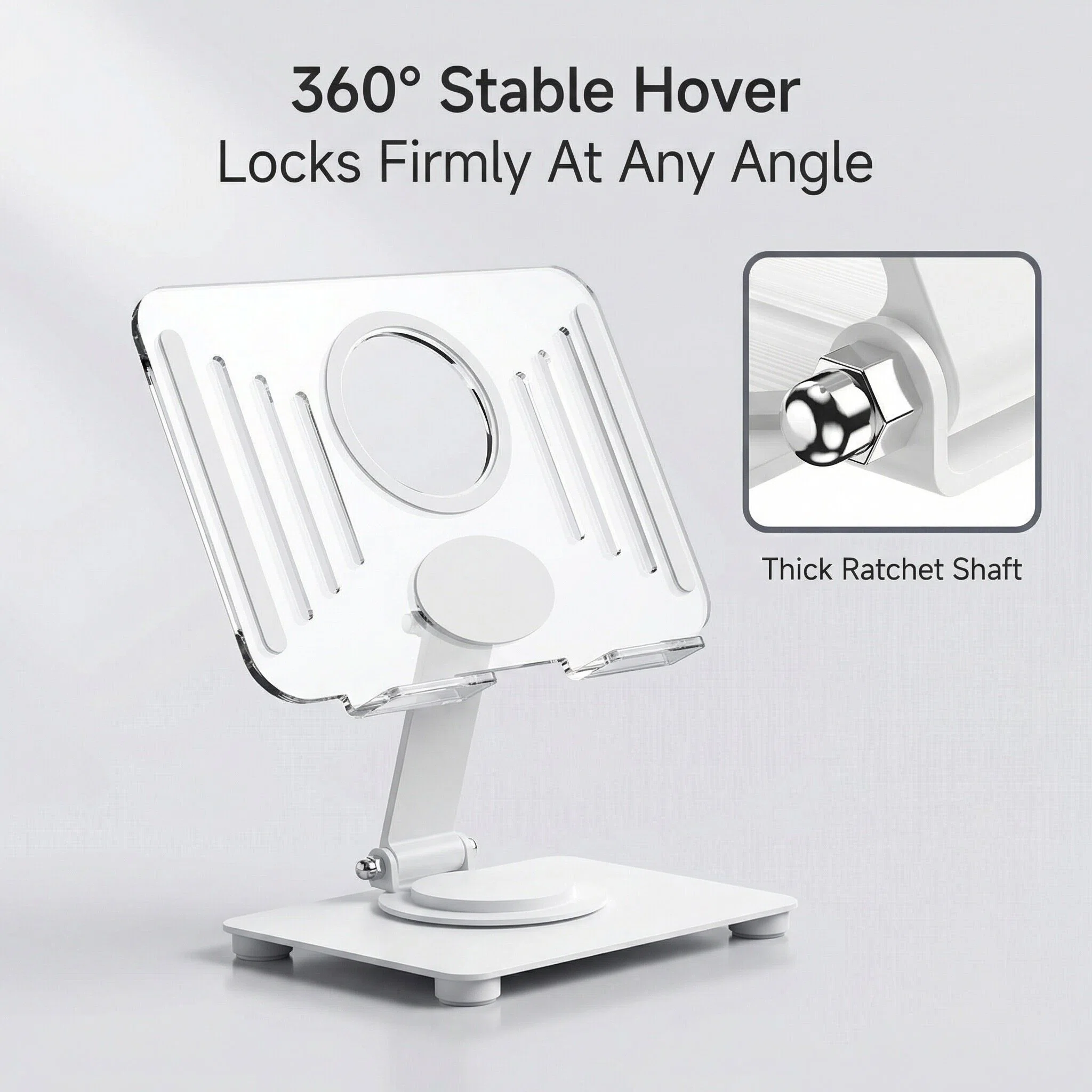 360° Rotatable Metal Acrylic Phone & Tablet Stand