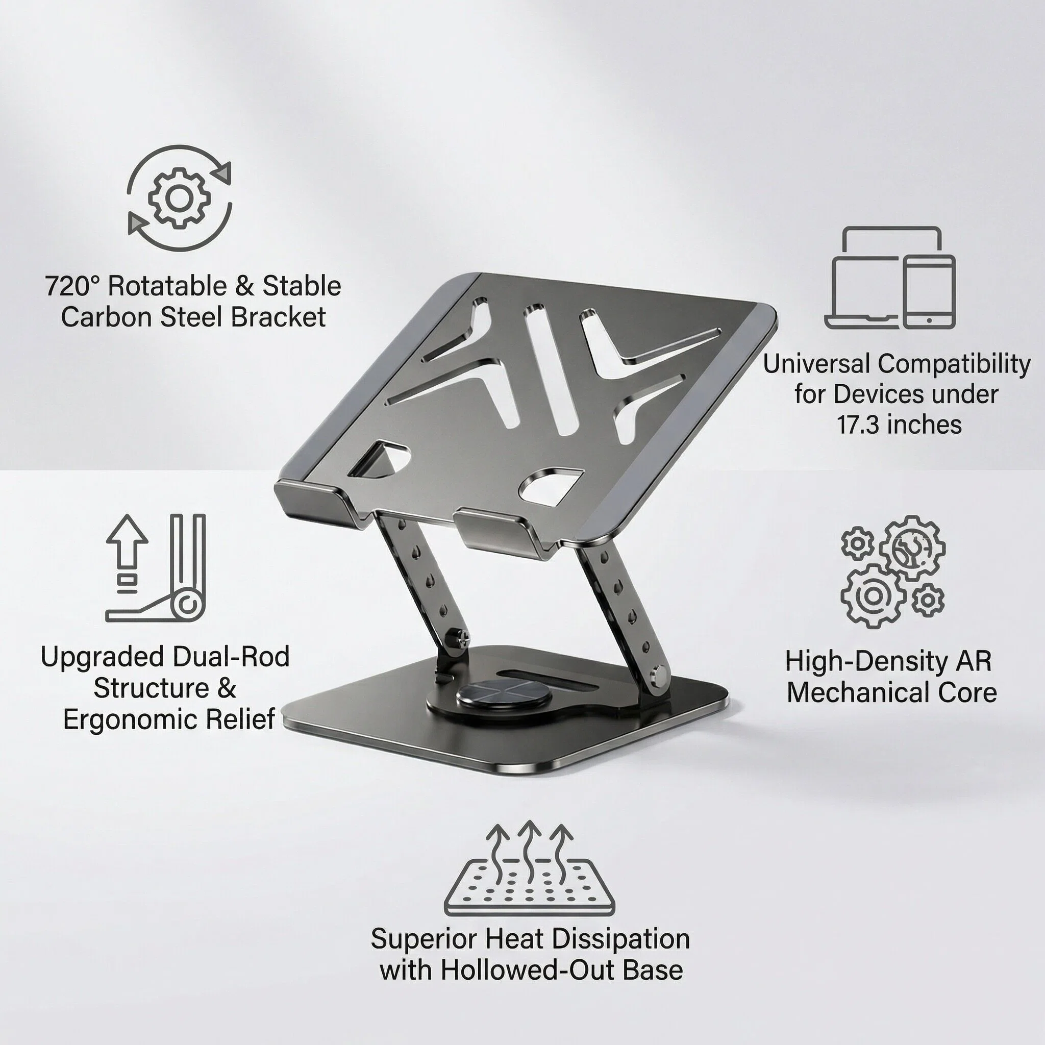 Aluminum Laptop Stand for Office & Gaming